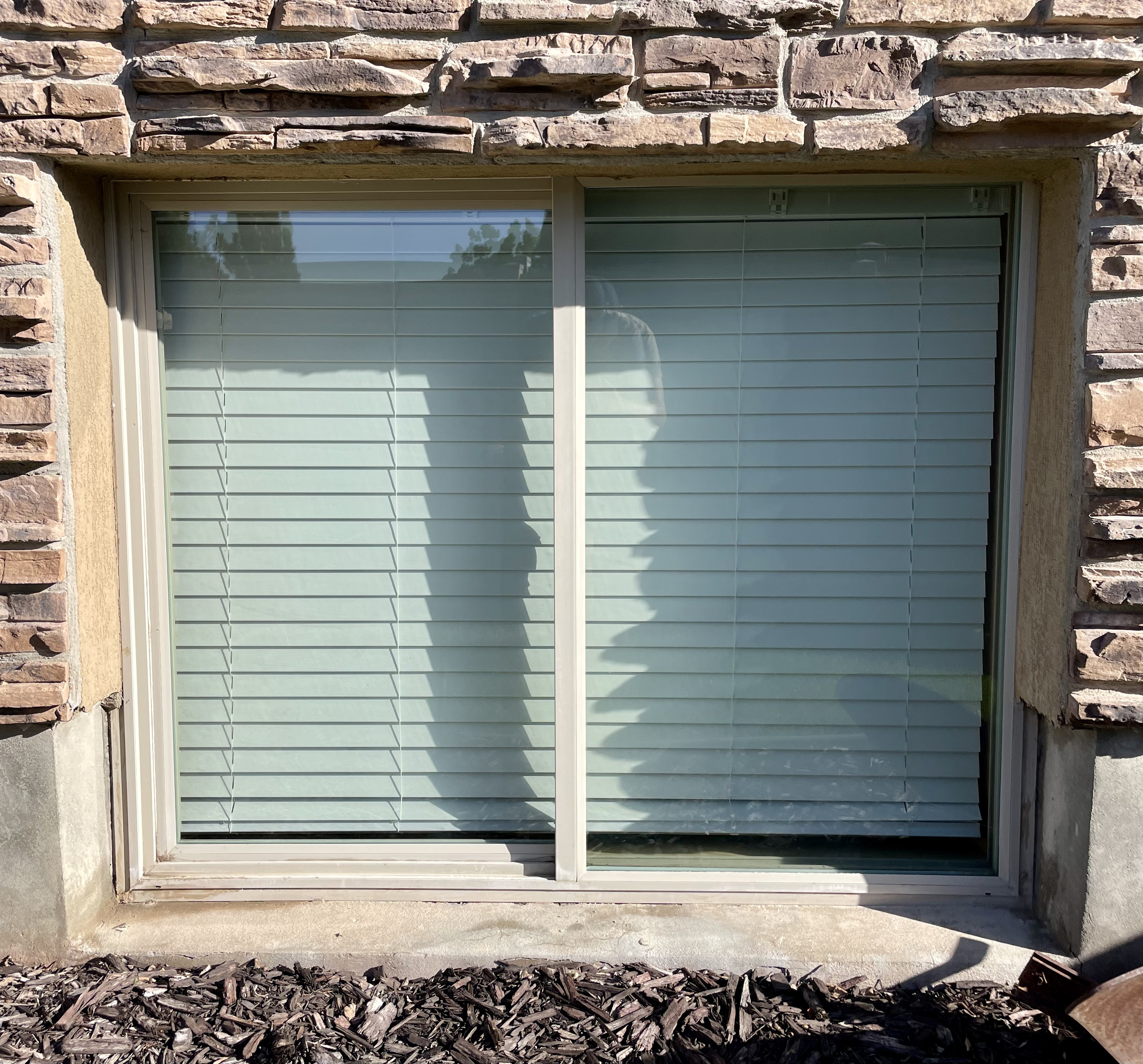 Same basement sliding window cleaned and crystal clear
